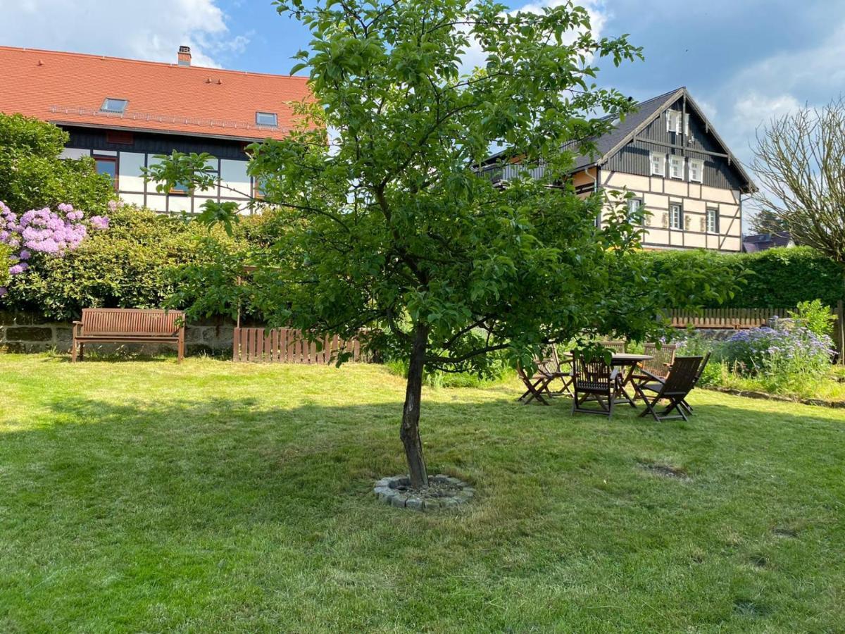Urlaubsfreude Biedermann Haus Gluecksstein Ferienwohnung Smaragd Bad Schandau Exterior photo